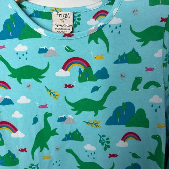 Frugi Dino Rainbow Dress - Picture 2 of 4